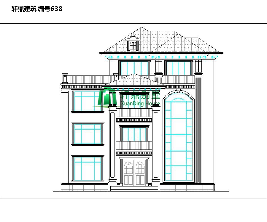 經(jīng)典四層自建別墅設計圖1.jpg 經(jīng)典四層自建別墅設計圖1.jpg
