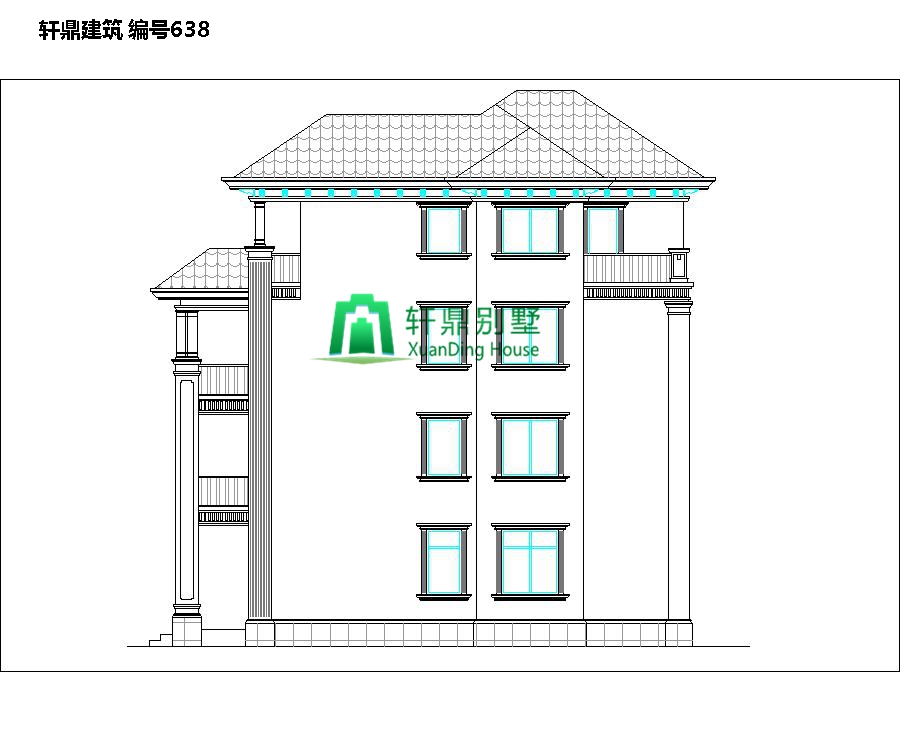 經(jīng)典四層自建別墅設計圖4.jpg 經(jīng)典四層自建別墅設計圖4.jpg